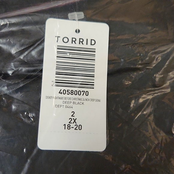 ❤️NWT VINTAGE TORRID LEGGING NIGHTMARE BEFORE CHRISTMAS OOGIE BOOGIE HALLOWEEN - Picture 10 of 15